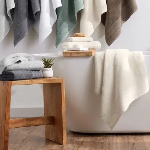 Miniatura 6 de Aston & Arden Anatolia - Paquete de 4 toallas de mano turcas, 100% algodón hilado en anillo, suave felpa absorbente, tejido de baja torsión de 600