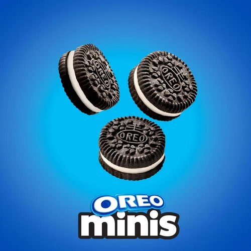 Miniatura 5 de OREO Minis - Galletas sándwich de chocolate, 12 tazas de aperitivos de 3.5 onzas