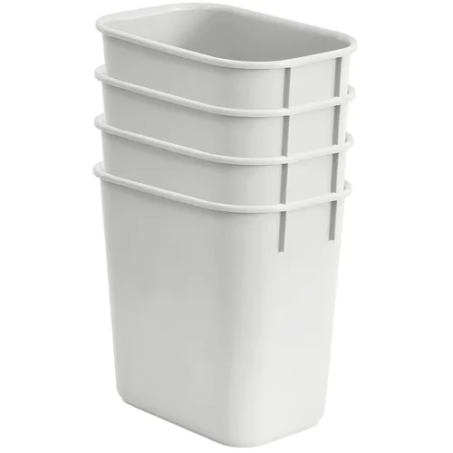 Miniatura 3 de Acrimet Papelera de basura (plástico) (color blanco) (juego de 4)
