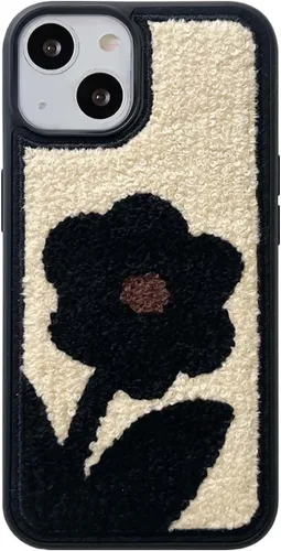 Miniatura 11 de Funda de briquetas linda y esponjosa para iPhone 14, 6.1 pulgadas (negro)