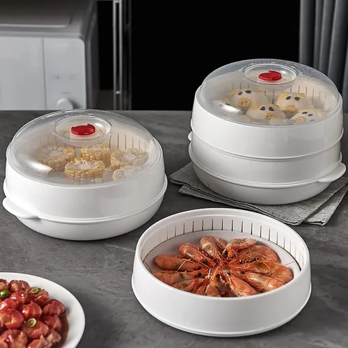 Miniatura 2 de Vaporizador de verduras para microondas, vaporizador de microondas para verduras, tazón de calefacción para microondas, micro utensilios de cocina