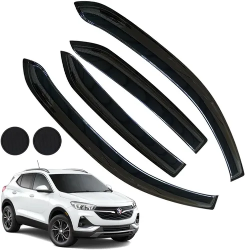Miniatura 8 de Protectores de lluvia para Mazda 3 Hatchback 2010-2013, deflectores de ventana lateral con cinta adhesiva para Mazda 3 Hatchback, viseras de ventana