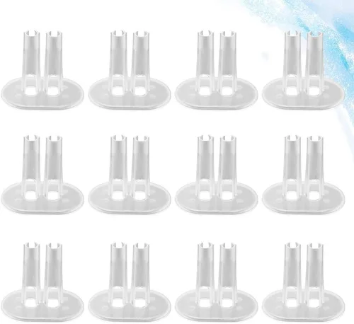 Miniatura 9 de ARTIBETTER Soporte de muñeca para pies de plástico transparente, juego de 12 piezas de 3.14 x 1.96 x 2.75 pulgadas, soporte vertical de exhibición