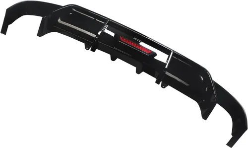 Miniatura 3 de NINTE Difusor trasero con luz de freno LED para Toyota Camry SE XSE Sedan solo 2018-2024 ABS negro brillante parachoques trasero labio