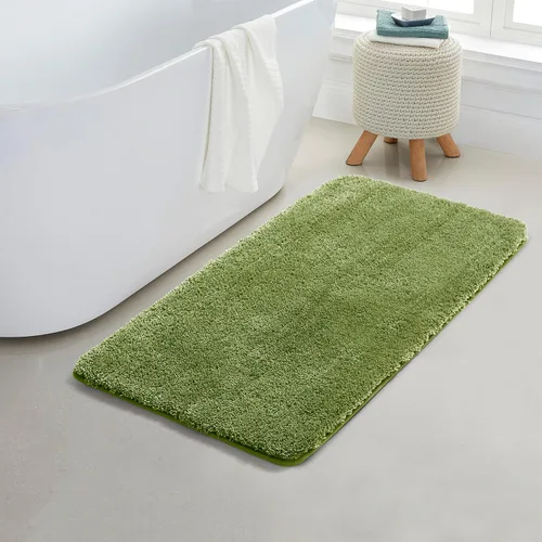 Miniatura 78 de YHF - Alfombras de baño de 20 x 32 pulgadas, extra gruesas y suaves, de microfibra peluda, lavables a máquina, alfombras de baño absorbentes, tapete