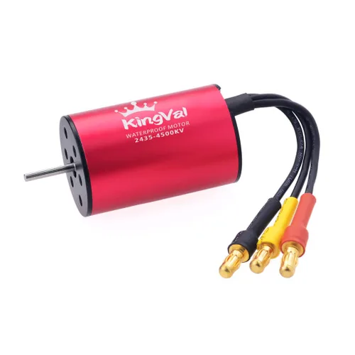 Miniatura 11 de KingVal Reemplazo 2845 2600KV Eje de motor sin escobillas impermeable 0.125 in compatible con 1/14 RC Car