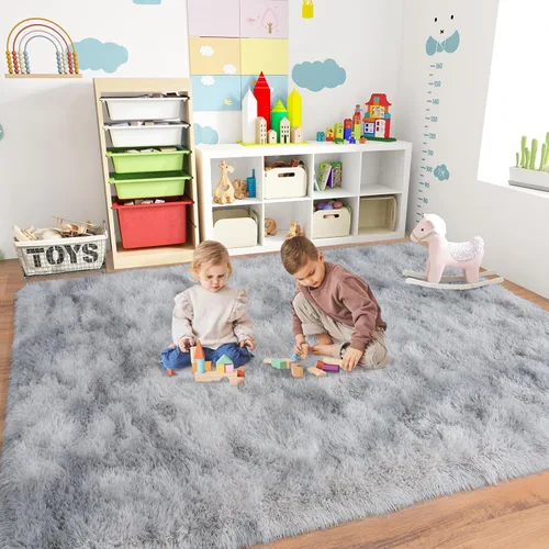 Miniatura 163 de Dssimo - Alfombra superesponjosa para la habitación, alfombra de área moderna, pequeña, suave y acogedora de felpa para niños, niñas y adolescentes