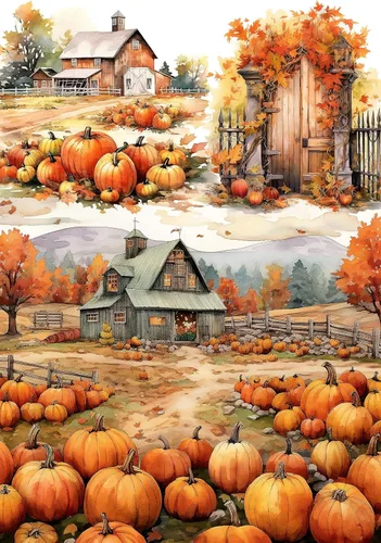 Miniatura 25 de Papel de arroz para Decoupage A4 American Holidays, Acción de Gracias, Halloween, 4 de julio (banderas estadounidenses del 4 de julio, 2 hojas)