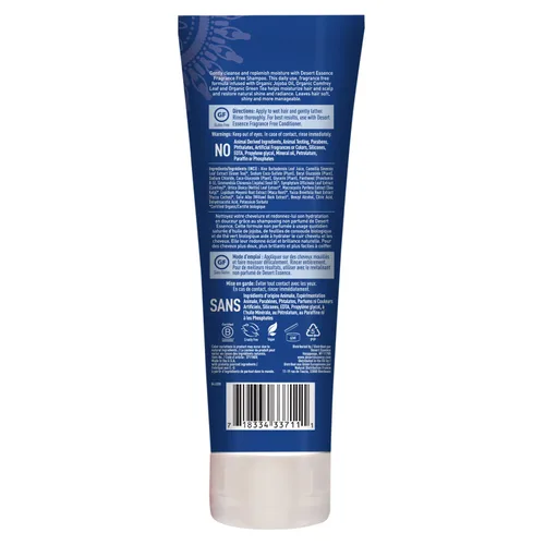 Miniatura 5 de Desert Essence Champú sin fragancia – 8 onzas líquidas – Limpiador suave sin perfume con aceite de jojoba, té verde y consuelda – Suaviza