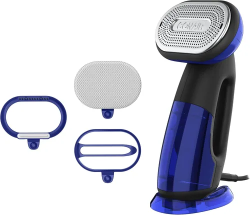 Conair 2 en 1 Vaporizador de Mano y Plancha para Ropa, Turbo ExtremeSteam Vaporizador de Ropa de 1875W y Plancha de Ropa, Negro / Azul