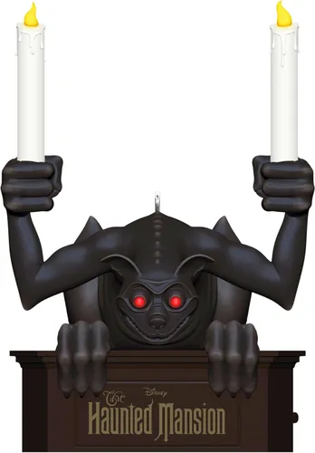 Miniatura 9 de Hallmark Keepsake - Figura decorativa de Navidad 2023, colección Disney La mansión embrujada, el ataúd en el invernadero con luz y sonido, regalos