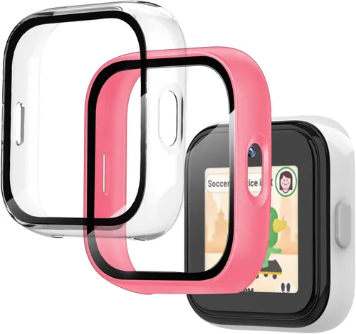Miniatura 9 de Paquete de 2 fundas compatibles con T-Mobile SyncUp Kids Watch, carcasa rígida de policarbonato con vidrio templado para accesorios de reloj SyncUp