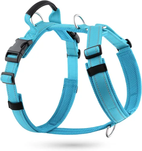 Miniatura 16 de Arnés Anti-Tirones para Perros con Asa, Malla Suave Acolchada Ajustable para Perros Pequeños, Medianos y Grandes Arnés Reflectante de Paseo Fácil