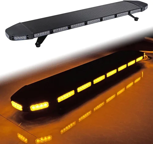 Miniatura 5 de CORP - Barra de luz estroboscópica de emergencia de 46 pulgadas con 108 LED y 4 luces estroboscópicas intermitentes de 4 LED, caja de control