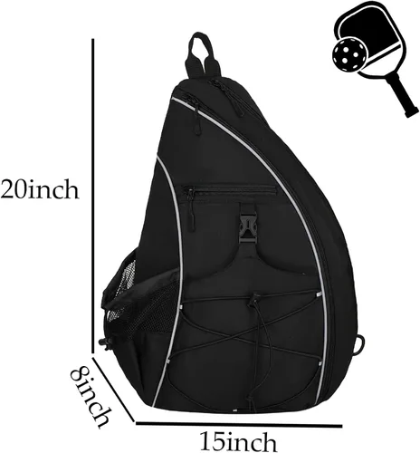 Miniatura 4 de Bolsa de Pickleball Goloni para Mujeres, Mochila de Pickleball para Hombres, Bolsa de Hombro Ligera con Gancho para Cerca, Gran Capacidad, Bolsillo