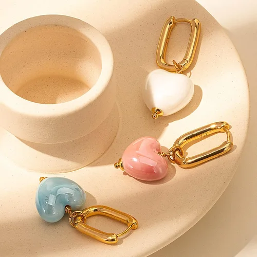 Miniatura 3 de C.Paravano Aretes de aro para mujer Aretes de aro Aretes colgantes para mujer