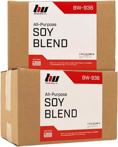 Blended Waxes, Inc. - Cera de soja multiusos para hacer velas, cera de soja de primera calidad, ideal para hacer velas, pilares,