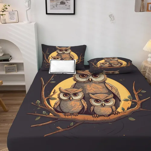 Miniatura 50 de Juego de sábanas de tamaño King – Sábanas aztecas, sábanas y fundas de almohada de nativos americanos, microfibra suave, bolsillo profundo y sin