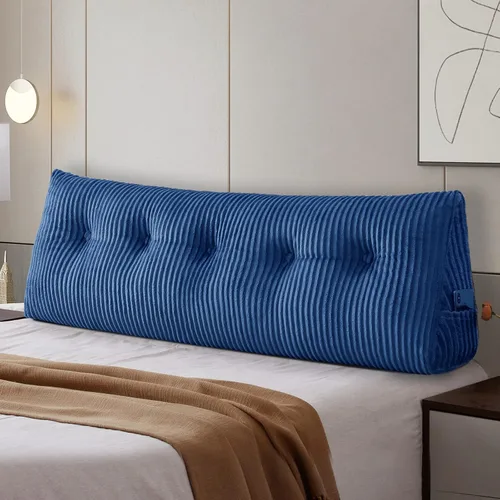 Miniatura 13 de Almohada Grande para Cabecero Almohada de Cuña para Cabecero Almohada de Descanso para Cama Almohada de Lectura Refuerzo Almohada Triangular