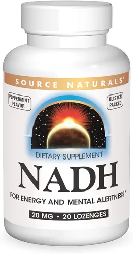 Miniatura 7 de Source Naturals NADH 20 mg, aumenta la energía y el estado de alerta mental*, 10 pastillas