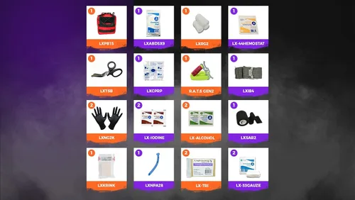 Miniatura 5 de Lightning X Products bolsa de kit de emergencia, ideal para médicos tácticos, militares, entusiastas del aire libre