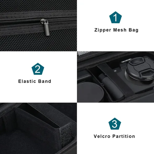 Miniatura 5 de Canboc Funda para cámara digital 4K para Femivo/IWEUKJLO/VETEK/VJIANGER 4K 48MP Vlogging para fotografía y video, bolsa para cámara de vlog