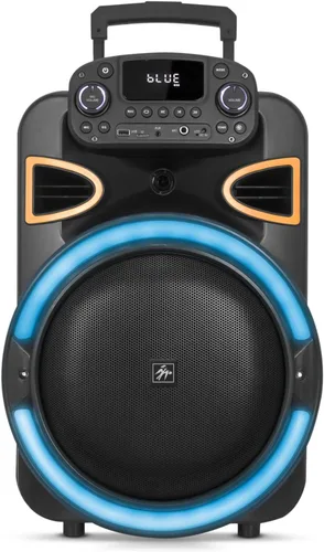 Miniatura 12 de Fisher Altavoces Bluetooth portátiles, altavoces estéreo, sistema inalámbrico Bluetooth, triángulo cuádruple de 6.5 pulgadas, doble potencia máxima