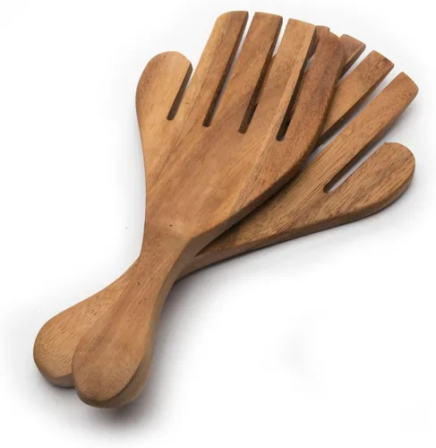 Miniatura 8 de Ironwood Gourmet Juego de utensilios de ensalada extra grandes, 2.75 x 2.75 x 13 pulgadas