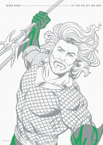 Miniatura 21 de MIGHTYPRINT DC Comics - Liga de la Justicia - Volumen #2 - Cosmos - Arte de portada variante de cómic - Arte de pared duradero de 17 x 24 pulgadas
