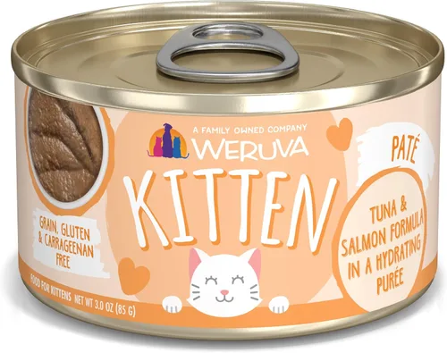 Miniatura 16 de Weruva Fórmula de gatito, pollo y atún en salsa, lata de 3 onzas (paquete de 12)