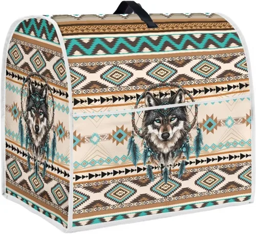 Miniatura 36 de Funda para batidora con estampado de girasol y bandera americana, cubierta protectora contra el polvo, adecuada para la mayoría de los modelos