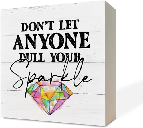 Miniatura 9 de Letreros de madera inspiradores, caja de madera, decoración de escritorio, letrero positivo para decoración del hogar, regalo de motivo, Life isn't