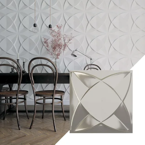 Miniatura 30 de Ekena Millwork Swindon EnduraWall Panel decorativo de pared 3D de 11 7/8 pulgadas de ancho x 11 7/8 pulgadas de alto, fiebre del oro