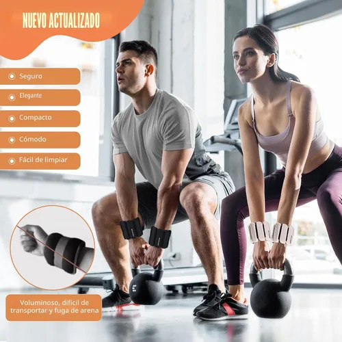 Miniatura 2 de BECOJADDE Juego de 2 pesas para tobillo (1 libra/2 libras cada una) para mujeres y hombres, pulsera ajustable para muñeca para gimnasio en casa