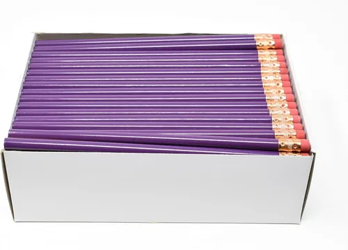 Miniatura 35 de Pencil Guy Lápices redondos en blanco Crema 144 a una caja: No afilados