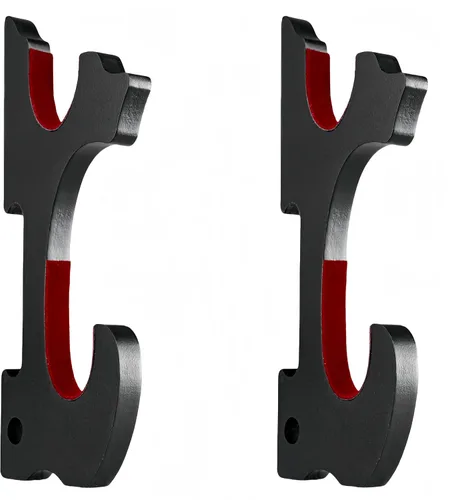 Miniatura 12 de Juego de 2 ganchos de espada para montaje en pared, soporte ajustable para Katana Wakizashi Tanto Genji Sword Arms Rack