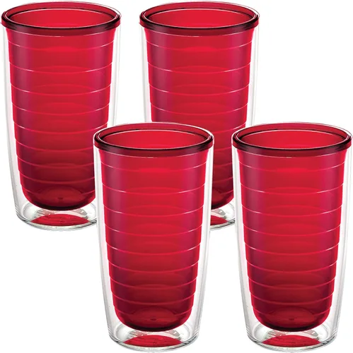 Miniatura 16 de Tervis - Vaso de viaje de mesa transparente y colorido Bayou View Collection fabricado en Estados Unidos, taza de viaje de doble pared con Surtido