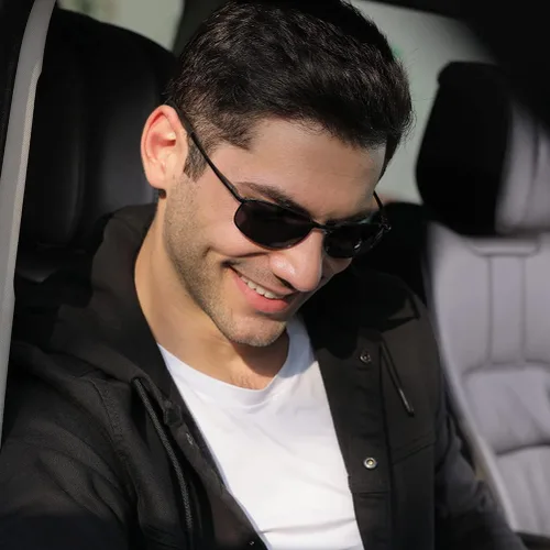 Miniatura 7 de ZHILE 8-base gafas de sol polarizadas con marco de metal, curvas, para hombre