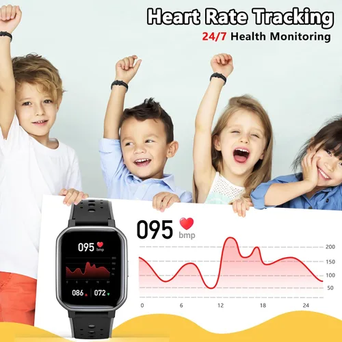 Miniatura 6 de Reloj inteligente para niños y adolescentes, rastreador de fitness sin necesidad de teléfono, reloj para niños y niñas con 19 modos deportivos