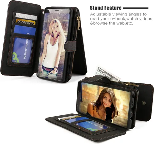 Miniatura 5 de MODOS LOGICOS Funda para Samsung Galaxy Note 8, [Cartera desmontable Folio] [2 en 1] [Almacenamiento de efectivo con cremallera]