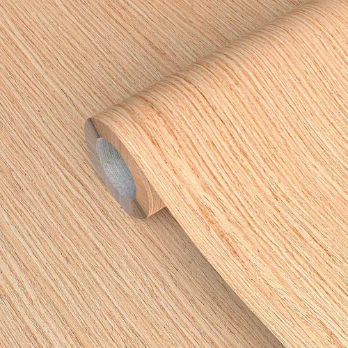 Miniatura 41 de GSCIT Club - Bandas de borde de chapa de roble, rollo de 1 pulgada x 25 pies, prepegadas, flexibles, bandas de cinta de madera real para reparación