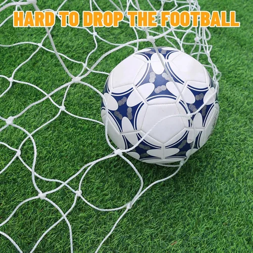 Miniatura 5 de Redes de portería de fútbol, red de fútbol de repuesto para deportes de 6 x 4 pies, 8 x 6 pies, 12 x 6 pies, 24 x 8 pies, no incluye postes