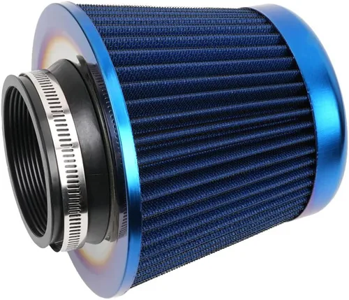 Miniatura 11 de Filtro de admisión de aire frío, alto rendimiento, filtro lavable, filtro de aire de reemplazo con abrazadera, diámetro de brida 76 mm/3 pulgadas
