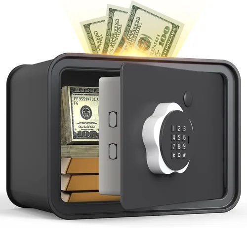 Mini caja fuerte para dinero, monedas, efectivo, alcancía para niños, pequeñas cajas fuertes electrónicas para niños y niñas, regalo ideal de