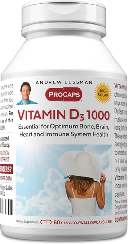 Miniatura 18 de Andrew Lessman Vitamina Cápsulas – Alta Potencia, esencial para la absorción de calcio, apoya la salud de los huesos, la función muscular saludable