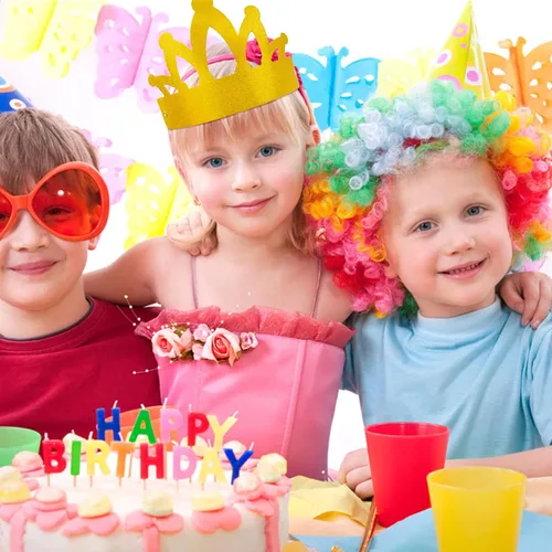 Miniatura 3 de Fancy Land Coronas de cumpleaños para niños, paquete de 25 unidades, coronas de papel brillante para aula, cumpleaños, escuela, familia, suministros