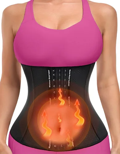 Miniatura 8 de YADIFEN Waist Trainer for Women,Zipper Corset Body Shaper for Tummy Control Neoprene Cincher Sweat Sauna Vest Tank Top Látex negro transpirable