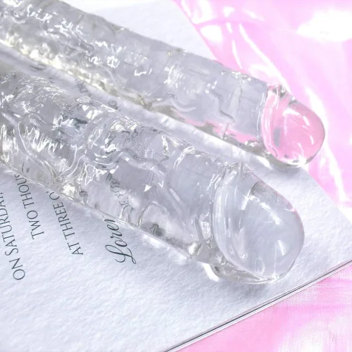 Miniatura 6 de Consoladores grandes y gruesos de doble extremo de 18 x 1.6 pulgadas para mujeres, consolador realista para simulación de vagina anal, súper largo