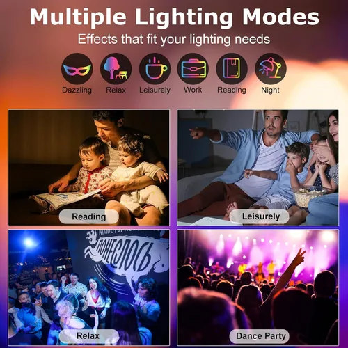Miniatura 6 de LightingWill Iluminación LED empotrada de 2 pulgadas, Downlight LED inteligente WiFi, luz de techo de 5W compatible con Alexa/Google Assistant, RGB