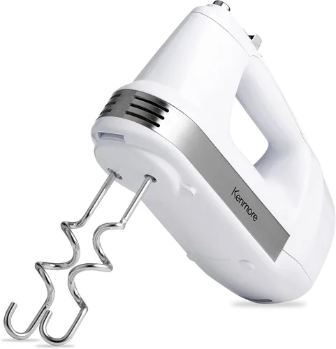 Miniatura 8 de Total Chef Batidora de mano eléctrica – Batidora de mano de 6 velocidades, batidor eléctrico de huevos con batidor, batidora, ganchos para masa